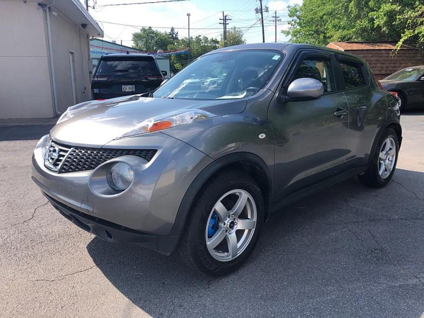 2013 GRAY /BLACK Nissan Juke S AWD (JN8AF5MV1DT) with an 1.6L L4 DOHC 16V engine, Continuously Variable Transmission transmission, located at 3304 Woodville Road, Northwood, OH, 43619, (419) 210-8019, 41.612694, -83.480743 - Photo#0