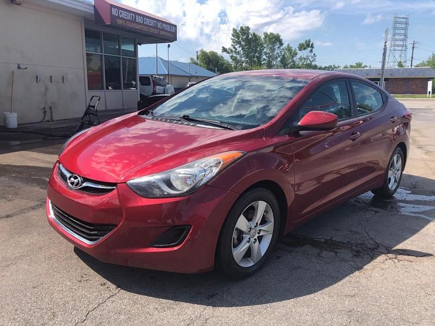 2013 RED /GREY Hyundai Elantra Limited (5NPDH4AE2DH) with an 1.8L L4 DOHC 16V engine, 6-Speed Automatic transmission, located at 3304 Woodville Road, Northwood, OH, 43619, (419) 210-8019, 41.612694, -83.480743 - We are #1 Auto Loan Dealer for Good Bad or No Credit we have hundreds of vehicles to choose from, stop on in or just fill out our online application to get approved for auto financing and see your credit score for free by visiting our website today. We have Low Payment Options and Terms Available - Photo#0