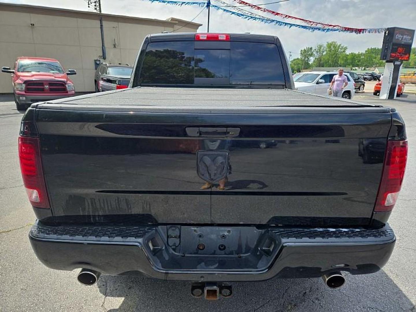 2013 BLACK /BLACK RAM 1500 Sport Crew Cab SWB 4WD (1C6RR7MT1DS) with an 5.7L V8 OHV 16V engine, 6-Speed Automatic transmission, located at 3304 Woodville Road, Northwood, OH, 43619, (419) 210-8019, 41.612694, -83.480743 - Photo#1