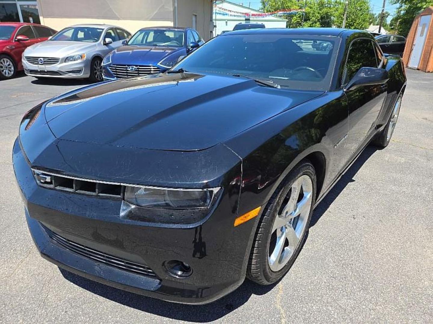 2014 BLACK /BLACK Chevrolet Camaro Coupe 2LT (2G1FC1E32E9) with an 3.6L V6 DOHC 24V FFV engine, 6-Speed Automatic transmission, located at 3304 Woodville Road, Northwood, OH, 43619, (419) 210-8019, 41.612694, -83.480743 - We are #1 Auto Loan Dealer for Good Bad or No Credit we have hundreds of vehicles to choose from, stop on in or just fill out our online application to get approved for auto financing and see your credit score for free by visiting our website today. We have Low Payment Options and Terms Available - Photo#0