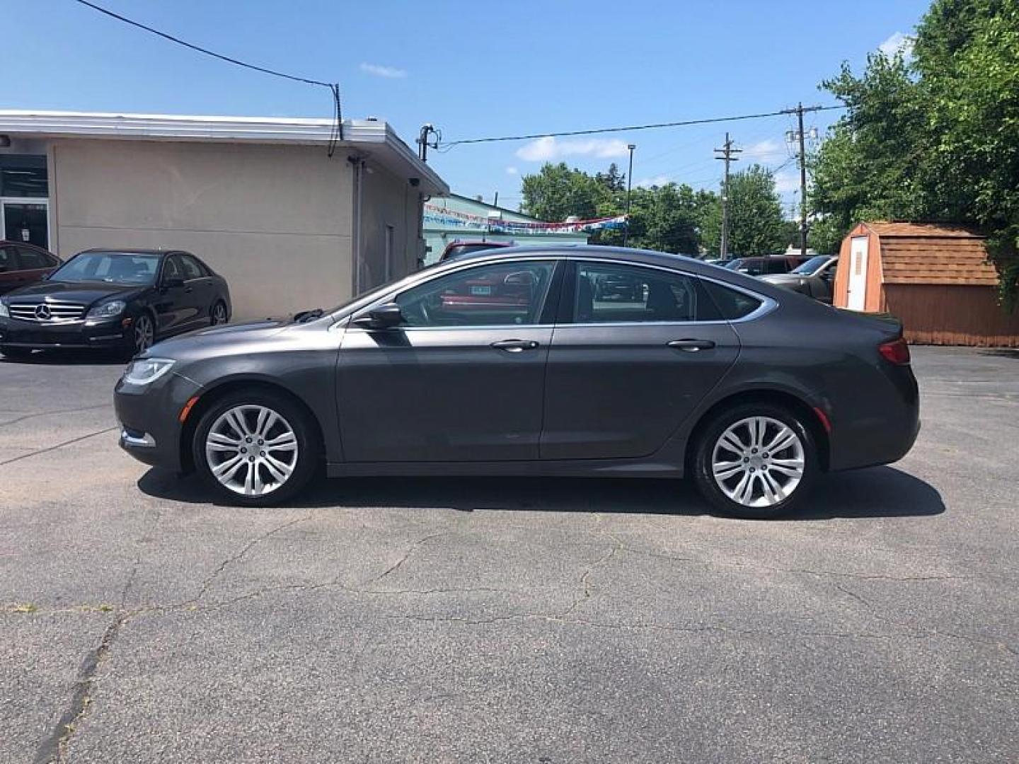 2015 GRAY /BLACK Chrysler 200 Limited (1C3CCCAB1FN) with an 2.4L L4 DOHC 16V engine, 9-Speed Automatic transmission, located at 3304 Woodville Road, Northwood, OH, 43619, (419) 210-8019, 41.612694, -83.480743 - We are #1 Auto Loan Dealer for Good Bad or No Credit we have hundreds of vehicles to choose from, stop on in or just fill out our online application to get approved for auto financing and see your credit score for free by visiting our website today. We have Low Payment Options and Terms Available - Photo#1