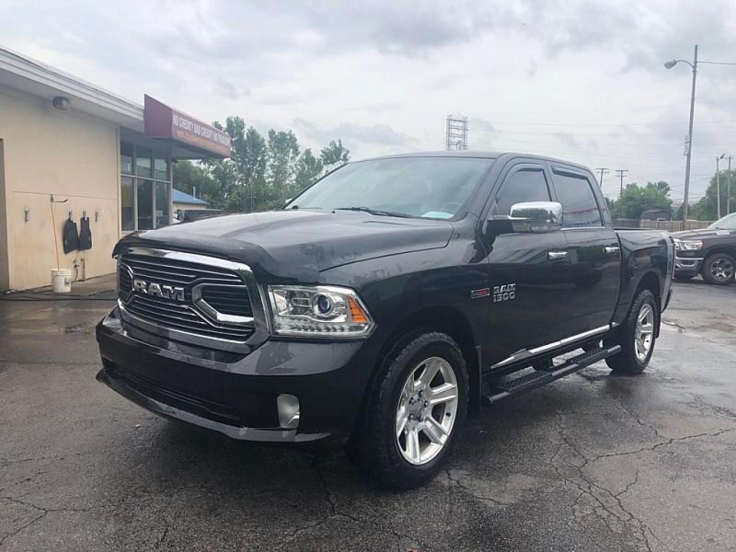 2016 BLACK /BLACK RAM 1500 Longhorn Crew Cab SWB 4WD (1C6RR7PM9GS) with an 3.0L V6 DIESEL engine, 6A transmission, located at 3304 Woodville Road, Northwood, OH, 43619, (419) 210-8019, 41.612694, -83.480743 - Photo#0