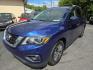 2020 BLUE /BLACK Nissan Pathfinder SL (5N1DR2CN5LC) with an 3.5L V6 DOHC 24V engine, CVT transmission, located at 3304 Woodville Road, Northwood, OH, 43619, (419) 210-8019, 41.612694, -83.480743 - We are #1 Auto Loan Dealer for Good Bad or No Credit we have hundreds of vehicles to choose from, stop on in or just fill out our online application to get approved for auto financing and see your credit score for free by visiting our website today. We have Low Payment Options and Terms Available - Photo#0