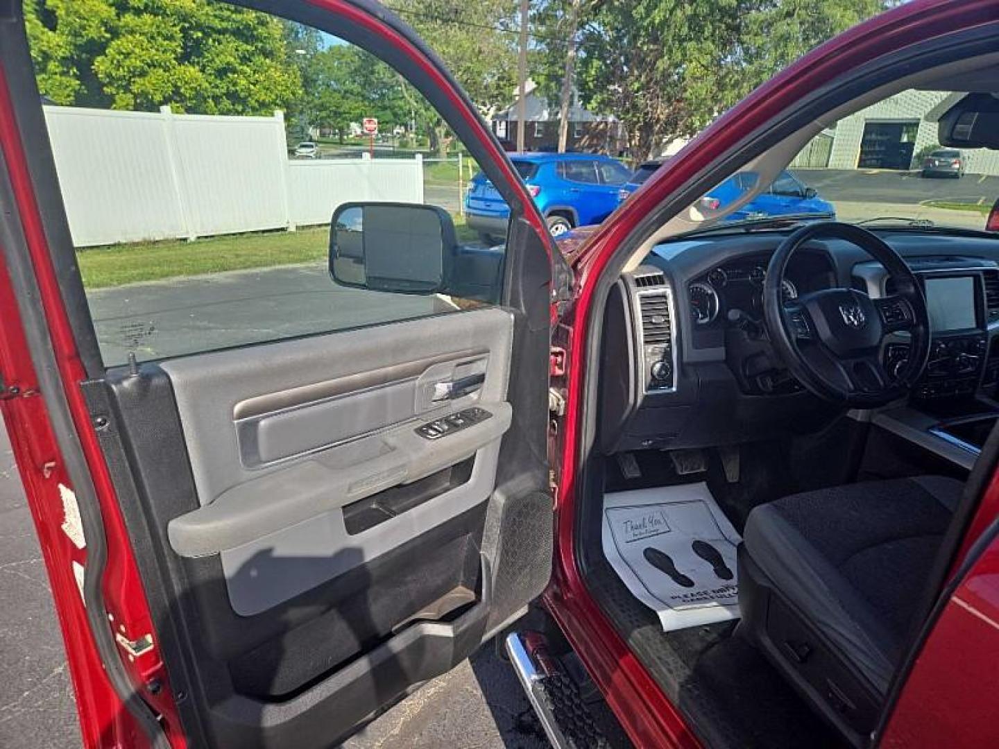 2014 RED /GREY RAM 1500 SLT Quad Cab 4WD (1C6RR7GG7ES) with an 3.6L V6 DOHC 24V FFV engine, 6-Speed Automatic transmission, located at 3304 Woodville Road, Northwood, OH, 43619, (419) 210-8019, 41.612694, -83.480743 - We are #1 Auto Loan Dealer for Good Bad or No Credit we have hundreds of vehicles to choose from, stop on in or just fill out our online application to get approved for auto financing and see your credit score for free by visiting our website today. We have Low Payment Options and Terms Available - Photo#8