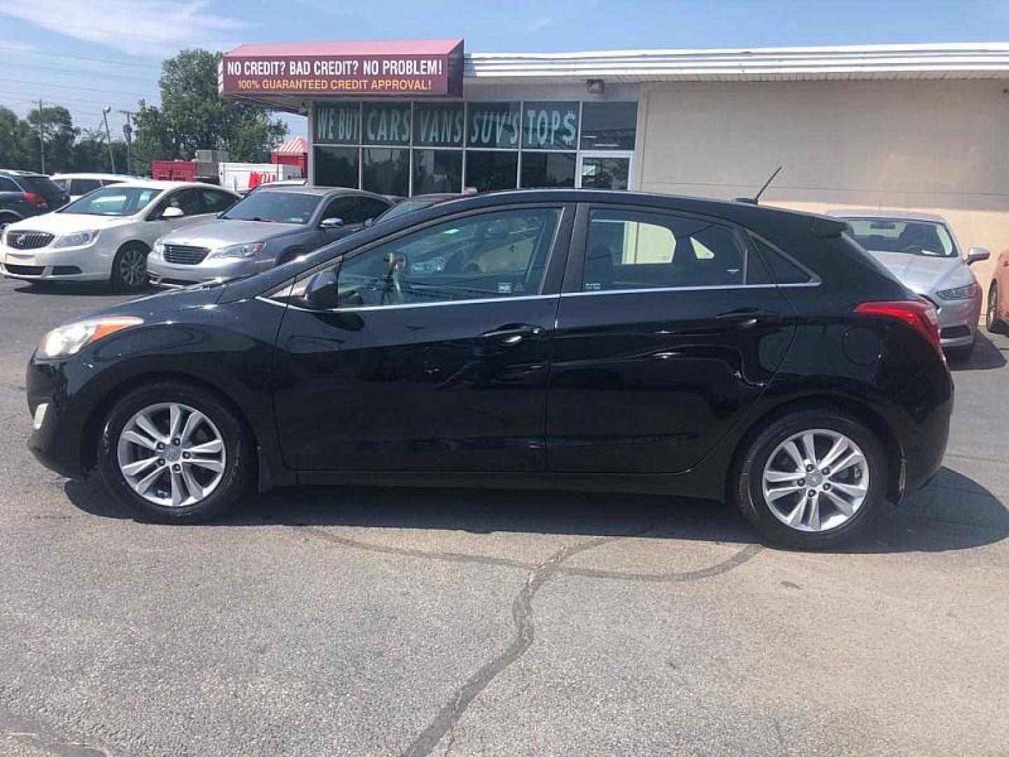 2014 BLACK /BLACKD Hyundai Elantra GT A/T (KMHD35LH6EU) with an 2.0L L4 16V DOHC engine, 6-Speed Automatic transmission, located at 3304 Woodville Road, Northwood, OH, 43619, (419) 210-8019, 41.612694, -83.480743 - We are #1 Auto Loan Dealer for Good Bad or No Credit we have hundreds of vehicles to choose from, stop on in or just fill out our online application to get approved for auto financing and see your credit score for free by visiting our website today. We have Low Payment Options and Terms Available - Photo#1