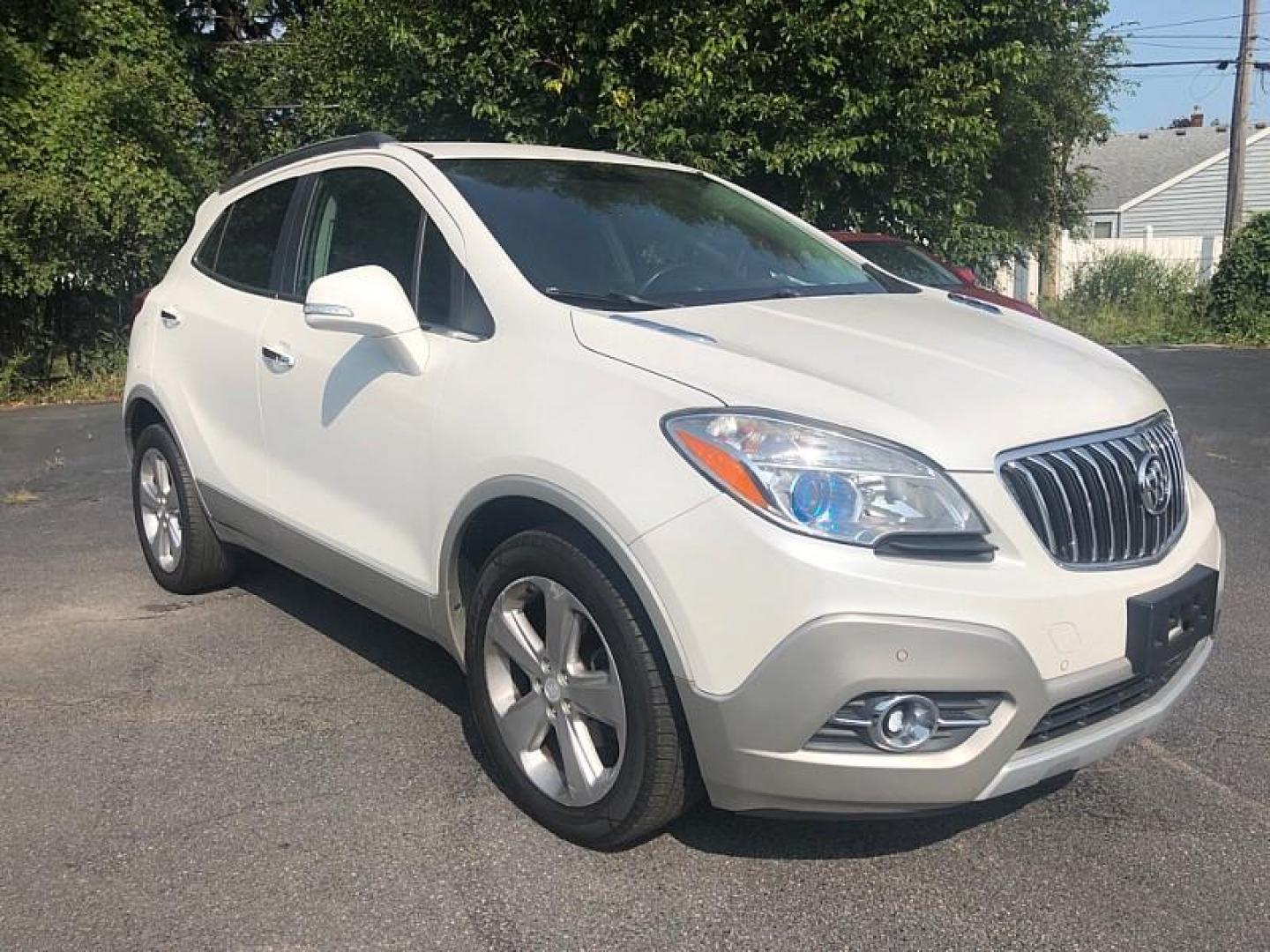 2016 WHITE /BLACK Buick Encore Premium AWD (KL4CJHSB7GB) with an 1.4L L4 DOHC 16V TURBO engine, 6A transmission, located at 3304 Woodville Road, Northwood, OH, 43619, (419) 210-8019, 41.612694, -83.480743 - We are #1 Auto Loan Dealer for Good Bad or No Credit we have hundreds of vehicles to choose from, stop on in or just fill out our online application to get approved for auto financing and see your credit score for free by visiting our website today. We have Low Payment Options and Terms Available - Photo#6