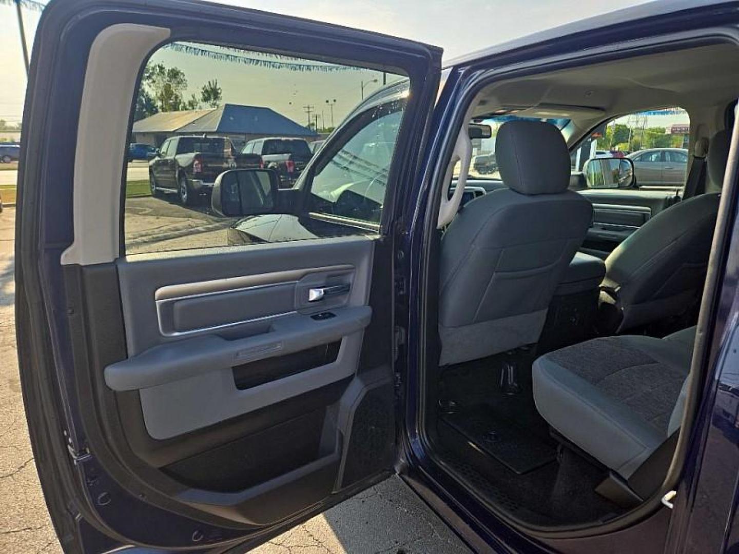 2018 BLUE /GREY RAM 1500 SLT Crew Cab LWB 4WD (1C6RR7TT1JS) with an 5.7L V8 OHV 16V engine, 8A transmission, located at 3304 Woodville Road, Northwood, OH, 43619, (419) 210-8019, 41.612694, -83.480743 - We are #1 Auto Loan Dealer for Good Bad or No Credit we have hundreds of vehicles to choose from, stop on in or just fill out our online application to get approved for auto financing and see your credit score for free by visiting our website today. We have Low Payment Options and Terms Available - Photo#8