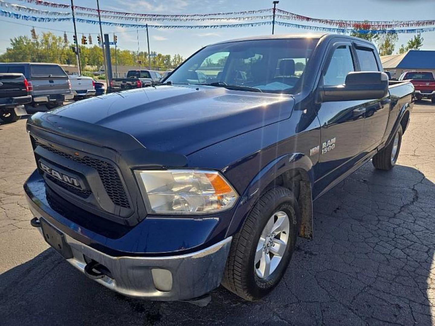 2018 BLUE /GREY RAM 1500 SLT Crew Cab LWB 4WD (1C6RR7TT1JS) with an 5.7L V8 OHV 16V engine, 8A transmission, located at 3304 Woodville Road, Northwood, OH, 43619, (419) 210-8019, 41.612694, -83.480743 - We are #1 Auto Loan Dealer for Good Bad or No Credit we have hundreds of vehicles to choose from, stop on in or just fill out our online application to get approved for auto financing and see your credit score for free by visiting our website today. We have Low Payment Options and Terms Available - Photo#0