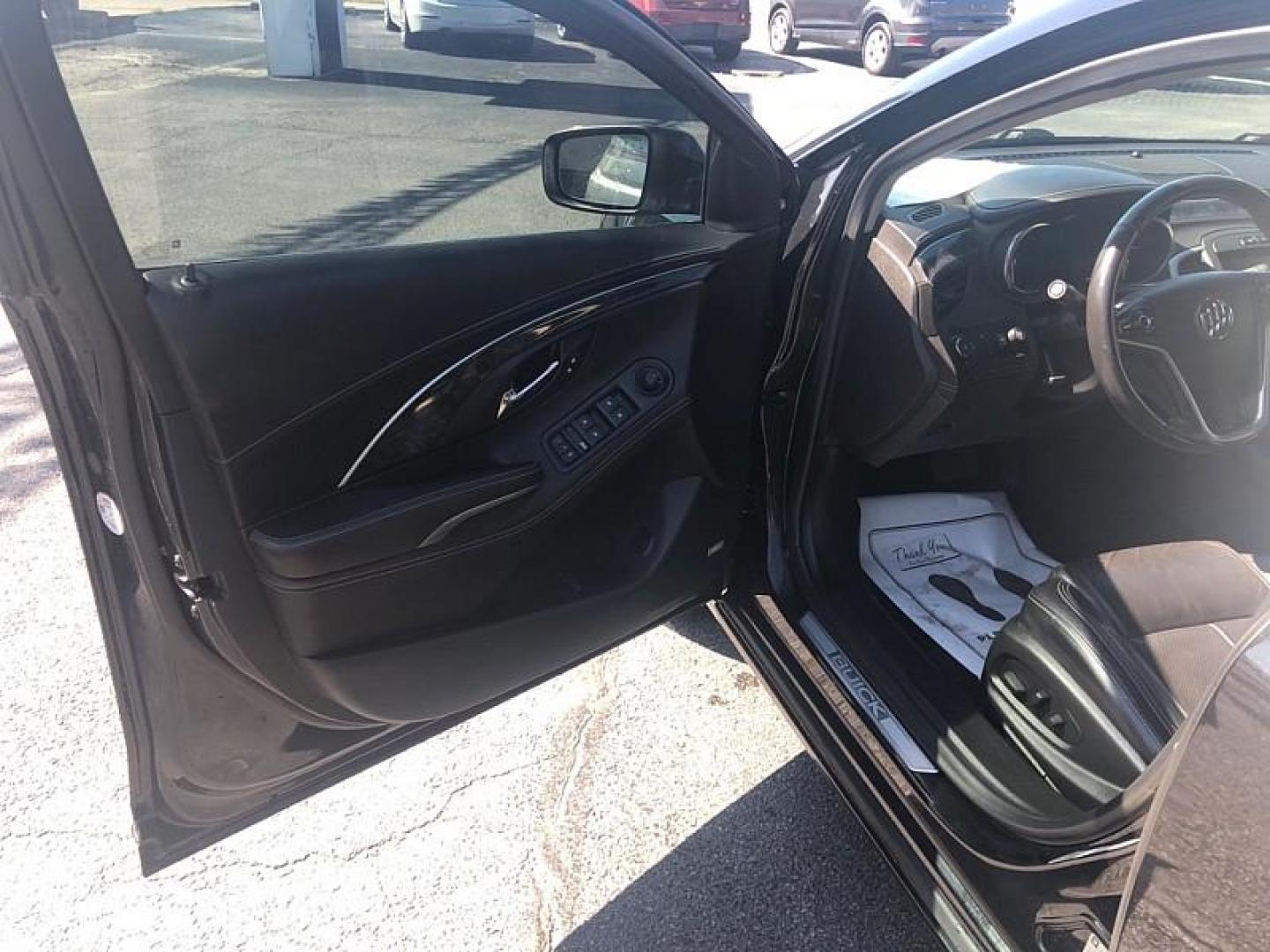 2014 BLACK /BLACK Buick LaCrosse Premium Package 1, w/Leather AWD (1G4GE5G39EF) with an 3.6L V6 DOHC 24V FFV engine, 6-Speed Automatic transmission, located at 3304 Woodville Road, Northwood, OH, 43619, (419) 210-8019, 41.612694, -83.480743 - We are #1 Auto Loan Dealer for Good Bad or No Credit we have hundreds of vehicles to choose from, stop on in or just fill out our online application to get approved for auto financing and see your credit score for free by visiting our website today. We have Low Payment Options and Terms Available - Photo#8