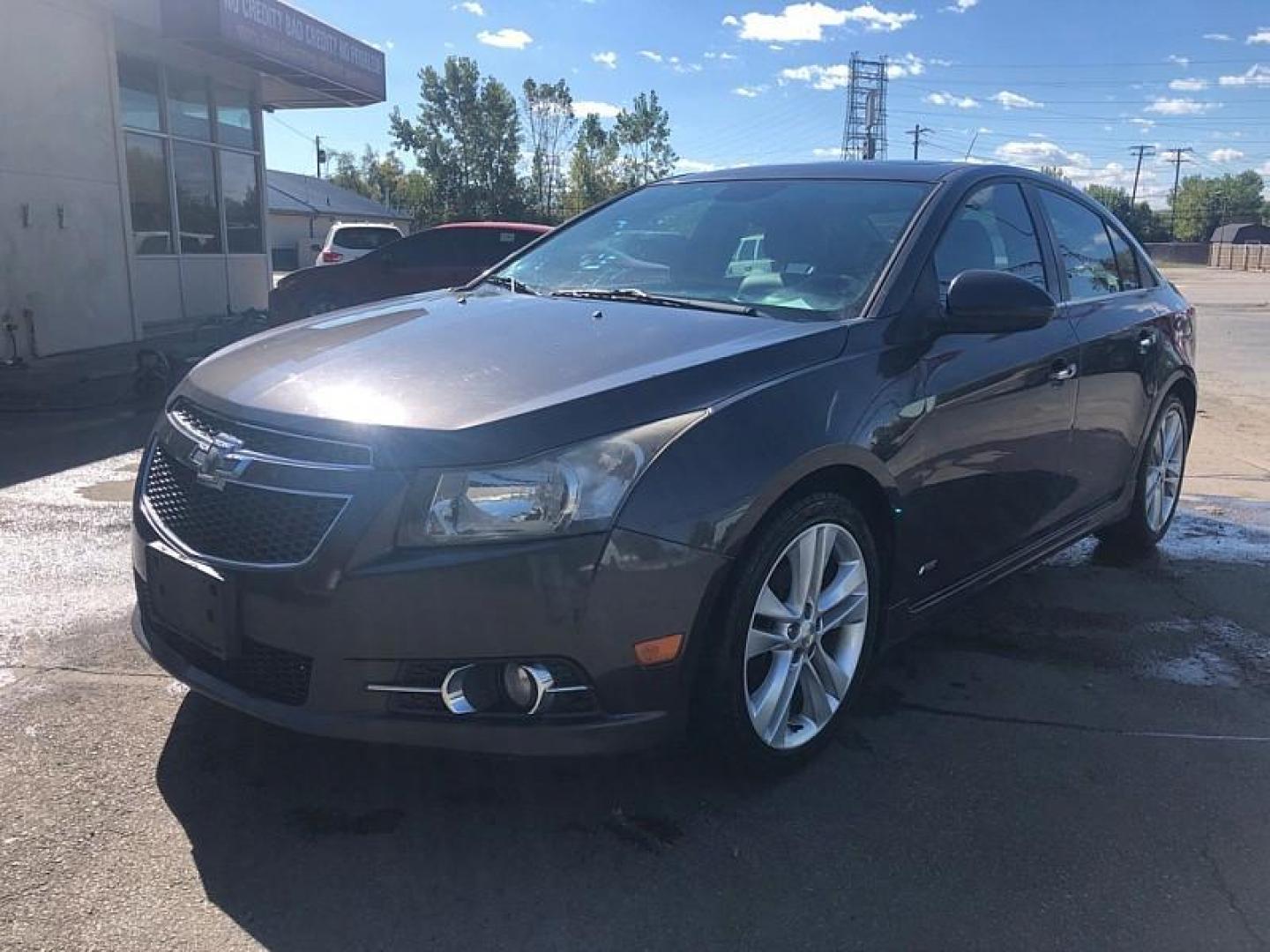 2014 GRAY /BLACK Chevrolet Cruze LTZ Auto (1G1PG5SB2E7) with an 1.4L L4 DOHC 16V TURBO engine, 6-Speed Automatic transmission, located at 3304 Woodville Road, Northwood, OH, 43619, (419) 210-8019, 41.612694, -83.480743 - We are #1 Auto Loan Dealer for Good Bad or No Credit we have hundreds of vehicles to choose from, stop on in or just fill out our online application to get approved for auto financing and see your credit score for free by visiting our website today. We have Low Payment Options and Terms Available - Photo#0