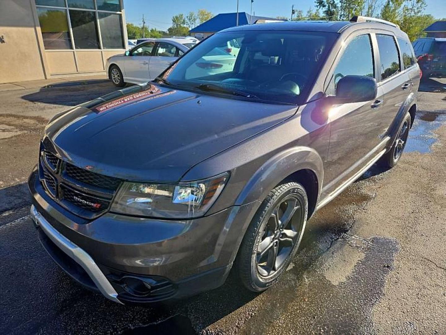 2020 GRAY /BLACK Dodge Journey Crossroad (3C4PDCGB2LT) with an 2.4L L4 DOHC 16V engine, 4A transmission, located at 3304 Woodville Road, Northwood, OH, 43619, (419) 210-8019, 41.612694, -83.480743 - Photo#0