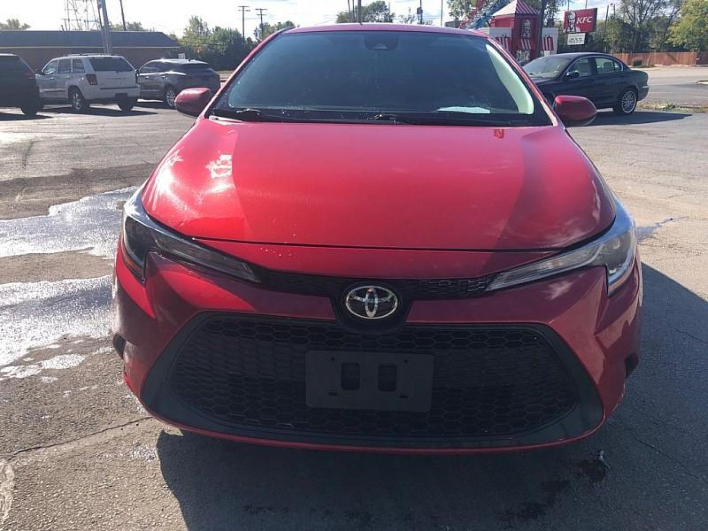 2021 RED /BLACK Toyota Corolla LE (5YFEPMAEXMP) with an 1.8L L4 DOHC 16V engine, CVT transmission, located at 3304 Woodville Road, Northwood, OH, 43619, (419) 210-8019, 41.612694, -83.480743 - We are #1 Auto Loan Dealer for Good Bad or No Credit we have hundreds of vehicles to choose from, stop on in or just fill out our online application to get approved for auto financing and see your credit score for free by visiting our website today. We have Low Payment Options and Terms Available - Photo#7