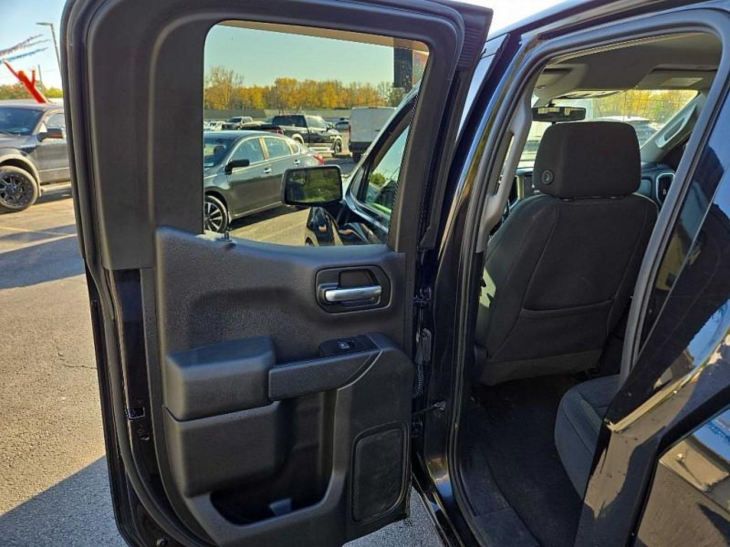 2019 BLACK /BLACK Chevrolet Silverado 1500 LT Double Cab 4WD (1GCRYDED8KZ) with an 5.3L V8 OHV 16V engine, 6A transmission, located at 3304 Woodville Road, Northwood, OH, 43619, (419) 210-8019, 41.612694, -83.480743 - We are #1 Auto Loan Dealer for Good Bad or No Credit we have hundreds of vehicles to choose from, stop on in or just fill out our online application to get approved for auto financing and see your credit score for free by visiting our website today. We have Low Payment Options and Terms Available - Photo#13