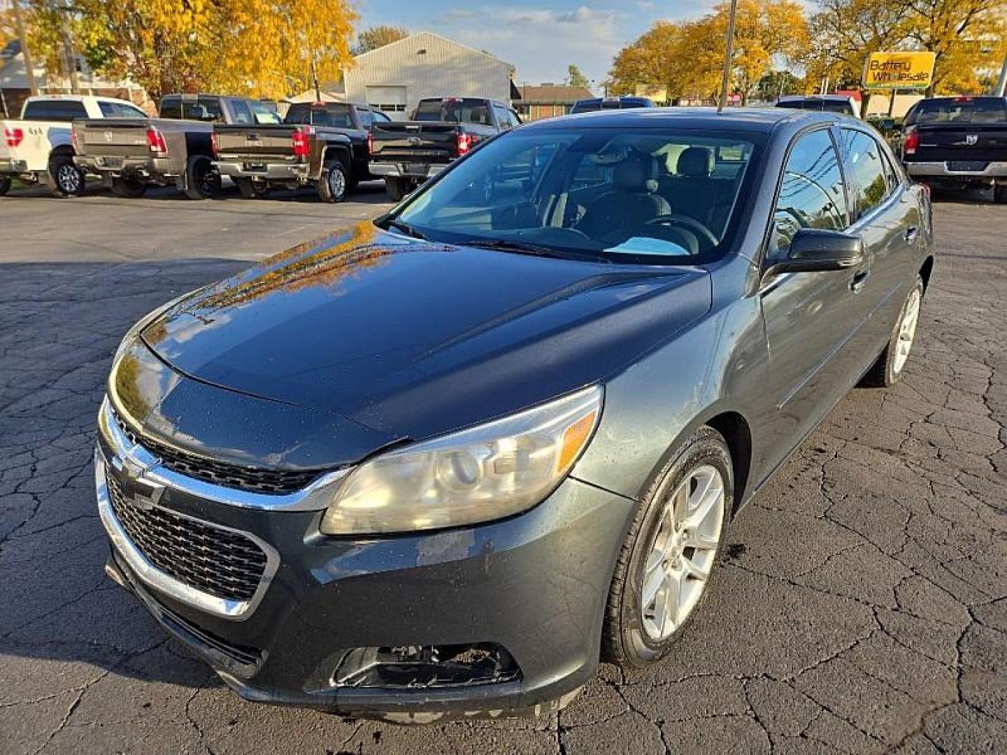 2014 GREY /BLACK Chevrolet Malibu 1LT (1G11C5SL9EF) with an 2.5L L4 DOHC 16V engine, 6-Speed Automatic transmission, located at 3304 Woodville Road, Northwood, OH, 43619, (419) 210-8019, 41.612694, -83.480743 - We are #1 Auto Loan Dealer for Good Bad or No Credit we have hundreds of vehicles to choose from, stop on in or just fill out our online application to get approved for auto financing and see your credit score for free by visiting our website today. We have Low Payment Options and Terms Available - Photo#1