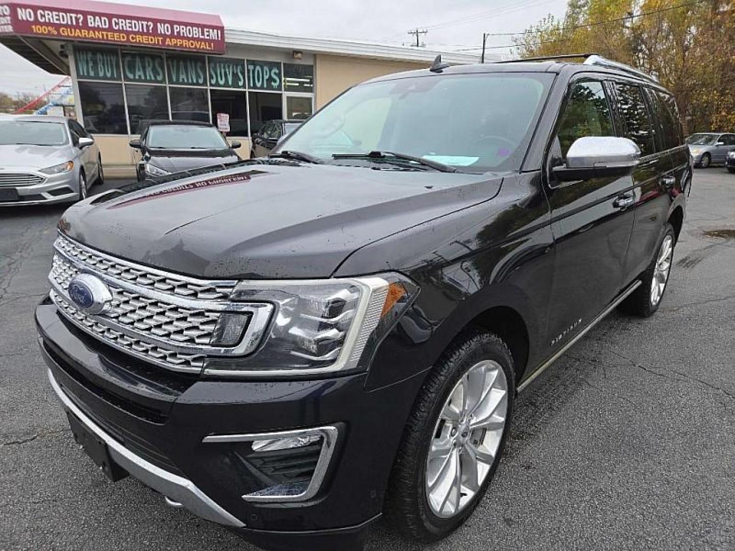 2019 BLACK /BLACK Ford Expedition Platinum 4WD (1FMJU1MT6KE) with an 3.5L V6 DOHC 24V FFV engine, 6A transmission, located at 3304 Woodville Road, Northwood, OH, 43619, (419) 210-8019, 41.612694, -83.480743 - Your #1 Destination for Auto Loans and mdash;No Matter Your Credit!At our dealership, we cater to everyone and mdash;whether you have good, bad, or no credit. With hundreds of vehicles to choose from, you can easily find the perfect car, truck, or SUV that fits your needs.Get Approved Today!Visit ou - Photo#0