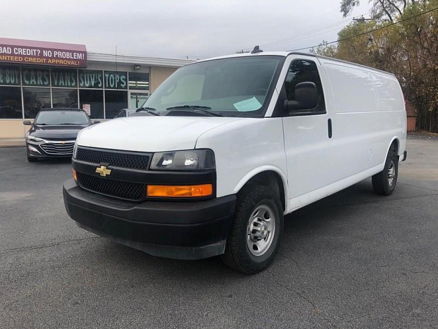 2023 WHITE /TAN Chevrolet Express 2500 Cargo Extended (1GCWGBFP5P1) with an 4.3L V6 engine, 6A transmission, located at 3304 Woodville Road, Northwood, OH, 43619, (419) 210-8019, 41.612694, -83.480743 - Your #1 Destination for Auto Loans and mdash;No Matter Your Credit!At our dealership, we cater to everyone and mdash;whether you have good, bad, or no credit. With hundreds of vehicles to choose from, you can easily find the perfect car, truck, or SUV that fits your needs.Get Approved Today!Visit ou - Photo#0