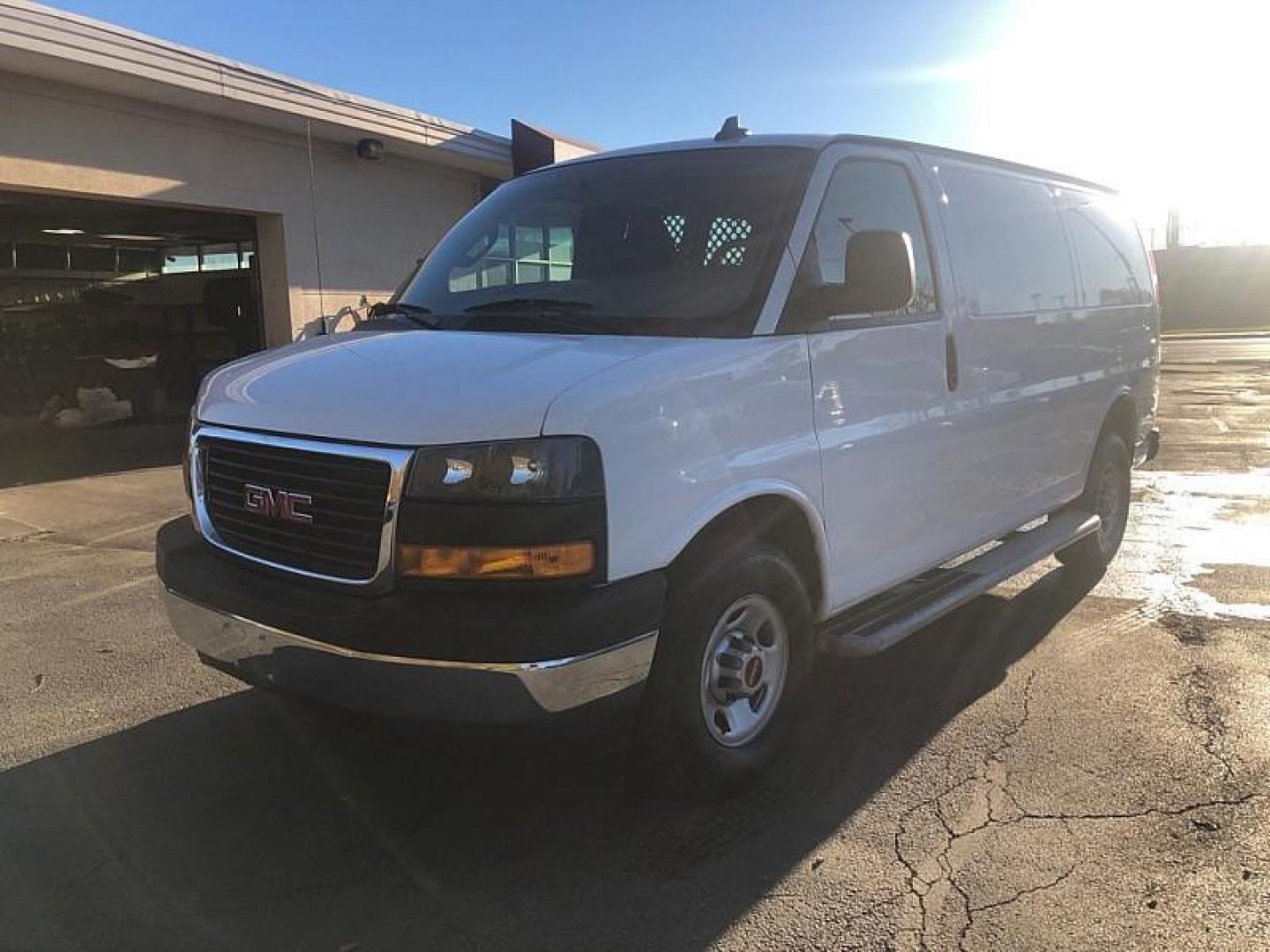 2023 WHITE /TAN GMC Savana G2500 Cargo (1GTW7AFP8P1) with an 4.3L V6 engine, 6A transmission, located at 3304 Woodville Road, Northwood, OH, 43619, (419) 210-8019, 41.612694, -83.480743 - Your #1 Destination for Auto Loans and mdash;No Matter Your Credit!At our dealership, we believe everyone deserves the opportunity to drive their dream car and mdash;whether you have good credit, bad credit, or no credit at all. With a wide selection of hundreds of cars, trucks, and SUVs, you'll fin - Photo#0