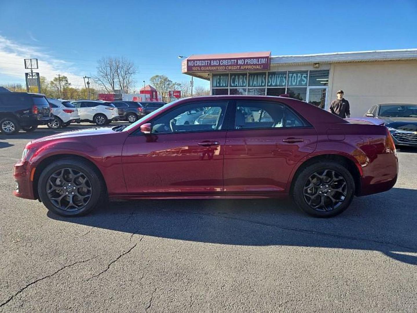 2021 MAROON /BLACK Chrysler 300 S V6 AWD (2C3CCAGG7MH) with an 3.6L V6 DOHC 24V engine, 8A transmission, located at 3304 Woodville Road, Northwood, OH, 43619, (419) 210-8019, 41.612694, -83.480743 - Your #1 Destination for Auto Loans and mdash;No Matter Your Credit!At our dealership, we believe everyone deserves the opportunity to drive their dream car and mdash;whether you have good credit, bad credit, or no credit at all. With a wide selection of hundreds of cars, trucks, and SUVs, you'll fin - Photo#1