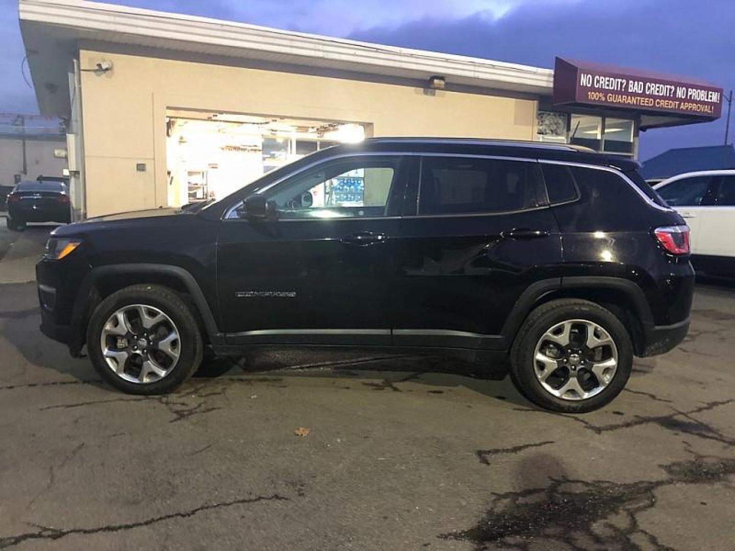 2019 BLACK /BLACK Jeep Compass Limited 4WD (3C4NJDCB4KT) with an 2.4L L4 DOHC 16V engine, CVT transmission, located at 3304 Woodville Road, Northwood, OH, 43619, (419) 210-8019, 41.612694, -83.480743 - Your #1 Destination for Auto Loans and mdash;No Matter Your Credit!At our dealership, we believe everyone deserves the opportunity to drive their dream car and mdash;whether you have good credit, bad credit, or no credit at all. With a wide selection of hundreds of cars, trucks, and SUVs, you'll fin - Photo#1