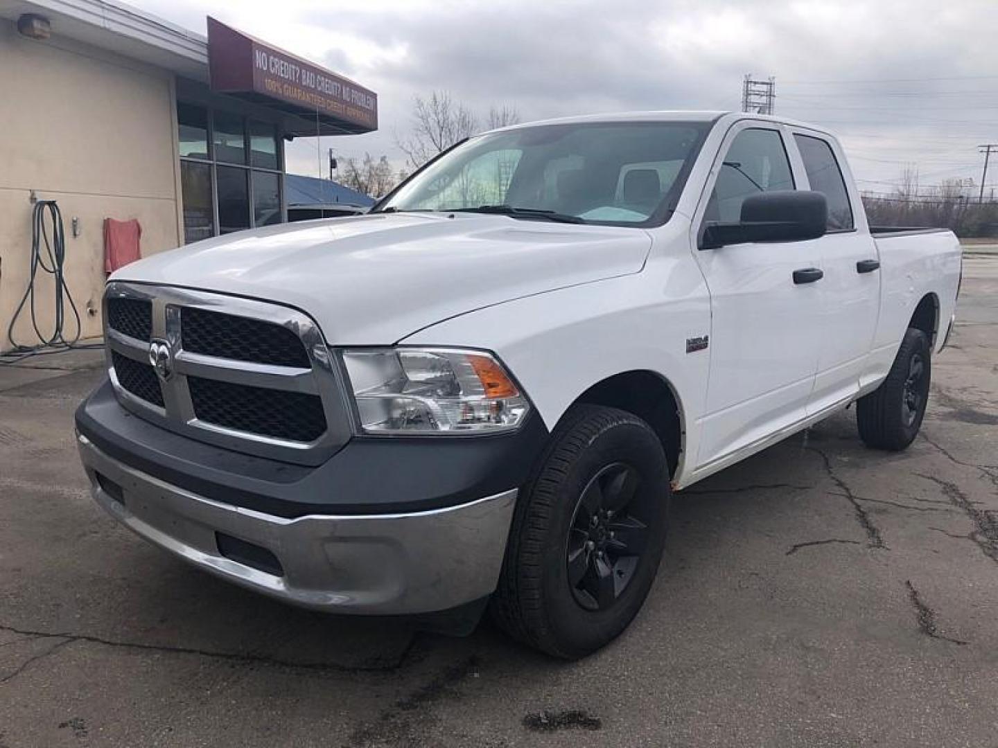 2017 WHITE /GREY RAM 1500 Tradesman Quad Cab 4WD (1C6RR7FT6HS) with an 5.7L V8 OHV 16V engine, 8A transmission, located at 3304 Woodville Road, Northwood, OH, 43619, (419) 210-8019, 41.612694, -83.480743 - Your #1 Destination for Auto Loans and mdash;No Matter Your Credit!At our dealership, we believe everyone deserves the opportunity to drive their dream car and mdash;whether you have good credit, bad credit, or no credit at all. With a wide selection of hundreds of cars, trucks, and SUVs, you'll fin - Photo#0