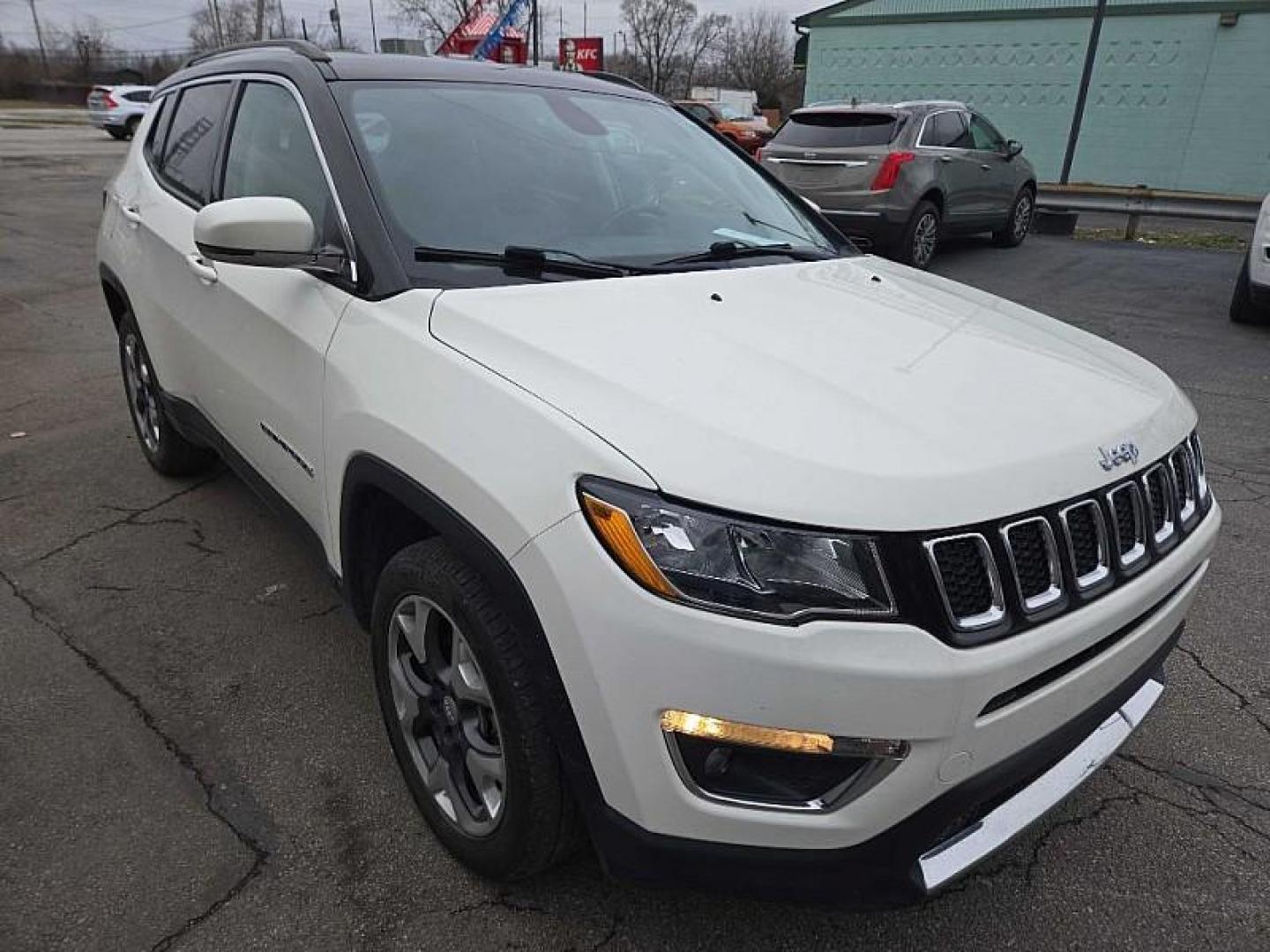 2019 WHITE /BLACK Jeep Compass Limited 4WD (3C4NJDCB6KT) with an 2.4L L4 DOHC 16V engine, CVT transmission, located at 3304 Woodville Road, Northwood, OH, 43619, (419) 210-8019, 41.612694, -83.480743 - Photo#29