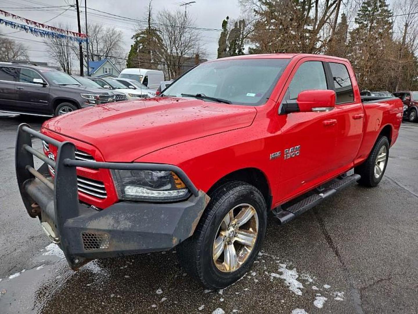 2015 RED /BLACK RAM 1500 Sport Quad Cab 4WD (1C6RR7HT0FS) with an 5.7L V8 OHV 16V engine, 6-Speed Automatic transmission, located at 3304 Woodville Road, Northwood, OH, 43619, (419) 210-8019, 41.612694, -83.480743 - Your #1 Destination for Auto Loans and mdash;No Matter Your Credit!At our dealership, we believe everyone deserves the opportunity to drive their dream car and mdash;whether you have good credit, bad credit, or no credit at all. With a wide selection of hundreds of cars, trucks, and SUVs, you'll fin - Photo#0